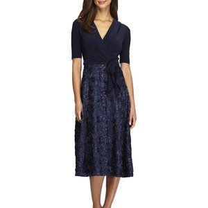 Navy Sequin Party Dress
